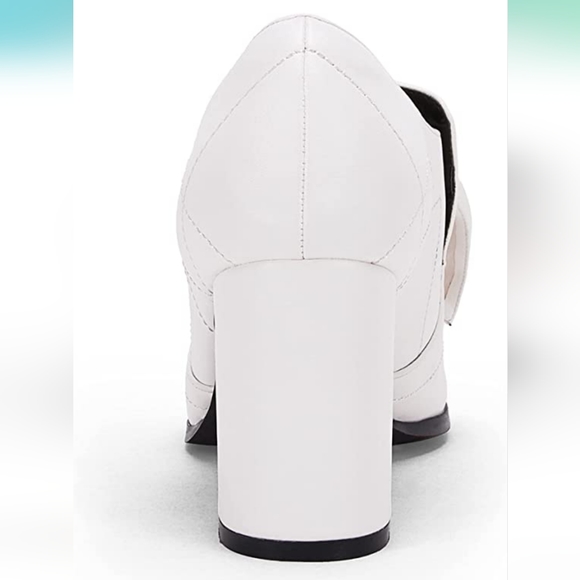 Womens Chunky Heel Ankle Boots Pointed Toe Booties Bow Slip On Stitch Suede Part - Picture 3 of 5